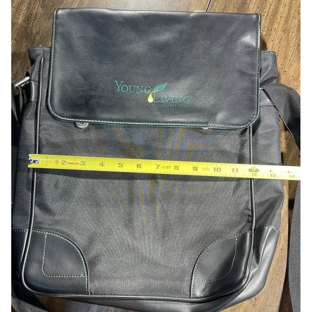 Young Living Satchel Bag Black Shoulder Strap‎ Handbag Carry All Top Handle